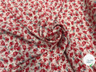 VISCOSE BLOSSOM ÉCRU ROUGE PRINT - My Little Coupon