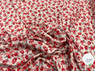 VISCOSE BLOSSOM ÉCRU ROUGE PRINT - My Little Coupon