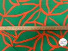 (Chute) VISCOSE BUBBLE TISSU IMPRIMÉ ABSTRAIT VERT - My Little Coupon