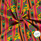 VISCOSE BUBBLE TISSU IMPRIMÉ ABSTRAIT VERT - My Little Coupon