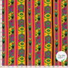 VISCOSE BUBBLE TISSU IMPRIMÉ ABSTRAIT VERT - My Little Coupon