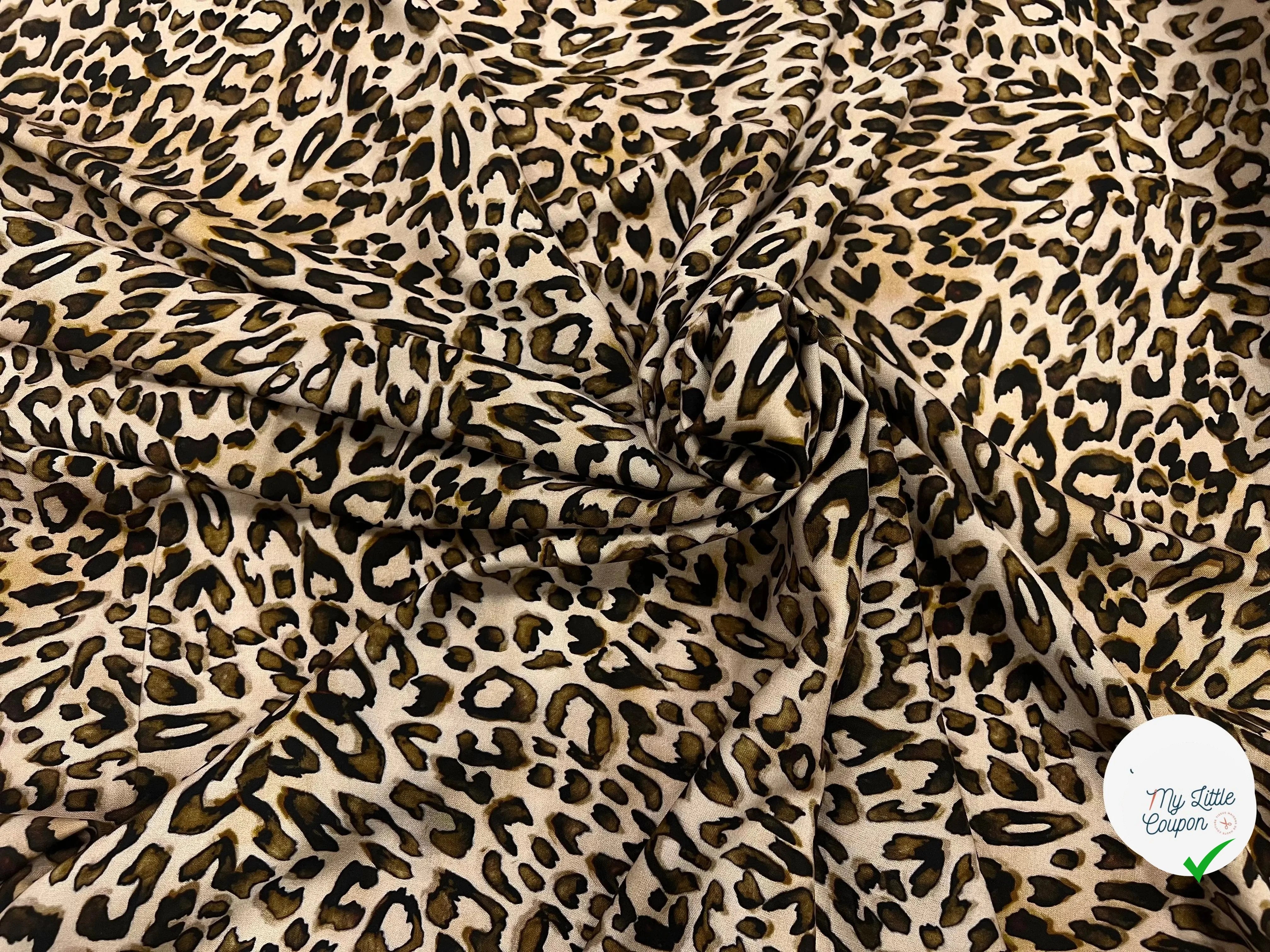 VISCOSE FAROUCHE NATUREL PRINT - My Little Coupon