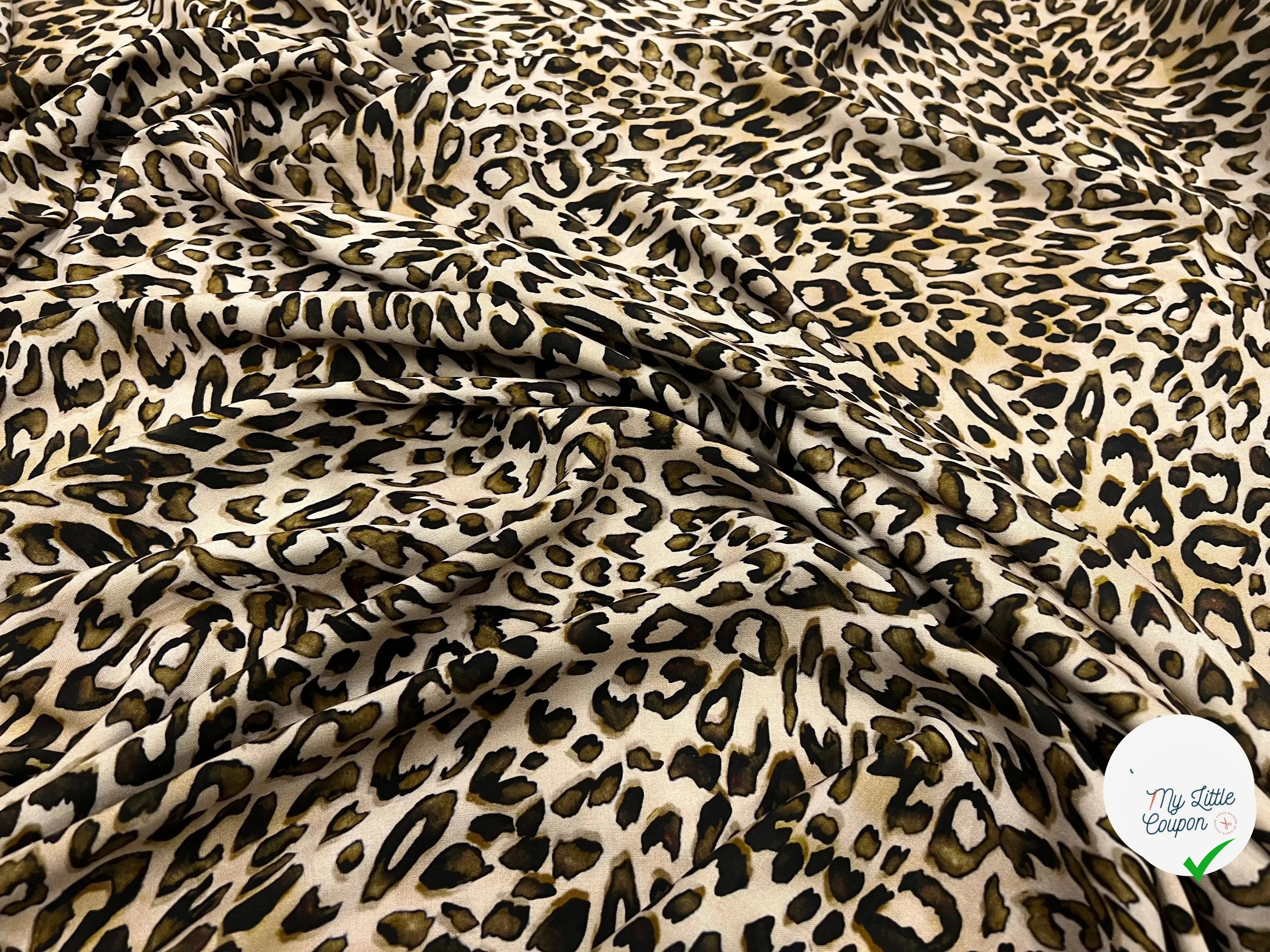 VISCOSE FAROUCHE NATUREL PRINT - My Little Coupon