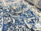 VISCOSE IMPRIMÉE BARROCK DE BLEU - My Little Coupon