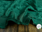 VISCOSE JACQUARD IMPRIMÉ FLEURS VERT - My Little Coupon