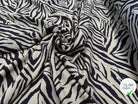 VISCOSE MOTIF ZEBRE FOND BEIGE ET MARRON - My Little Coupon