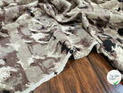 VISCOSE NYLON TWILL TISSU IMPRIMÉ ABSTRAIT NOIR - My Little Coupon