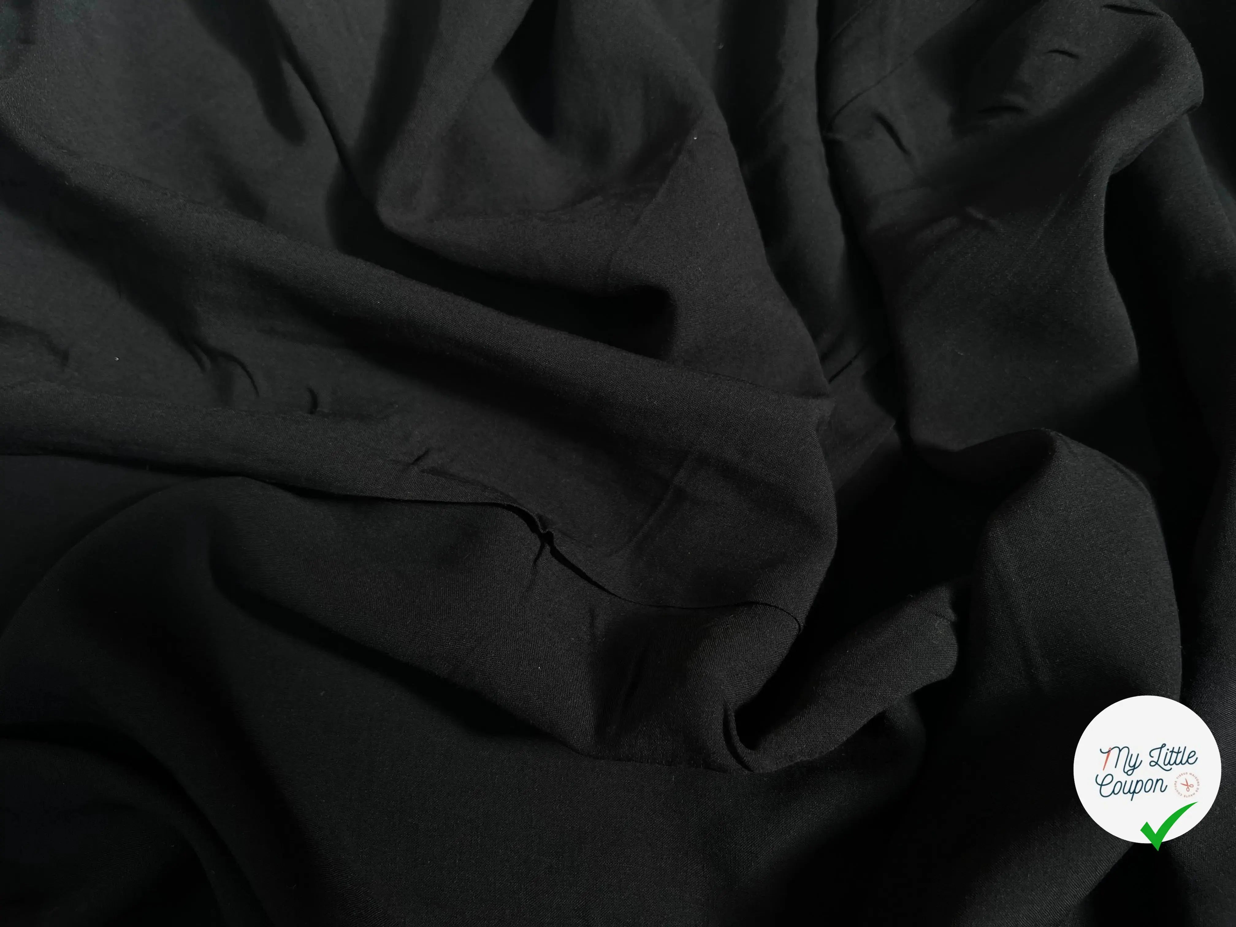 VISCOSE UNIE NOIR FLUIDE - My Little Coupon