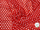 VOILE CHIFFON POIS ROUGE CLASSIQUE ET PANACHE MLC INTERN