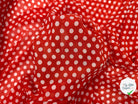 VOILE CHIFFON POIS ROUGE CLASSIQUE ET PANACHE MLC INTERN