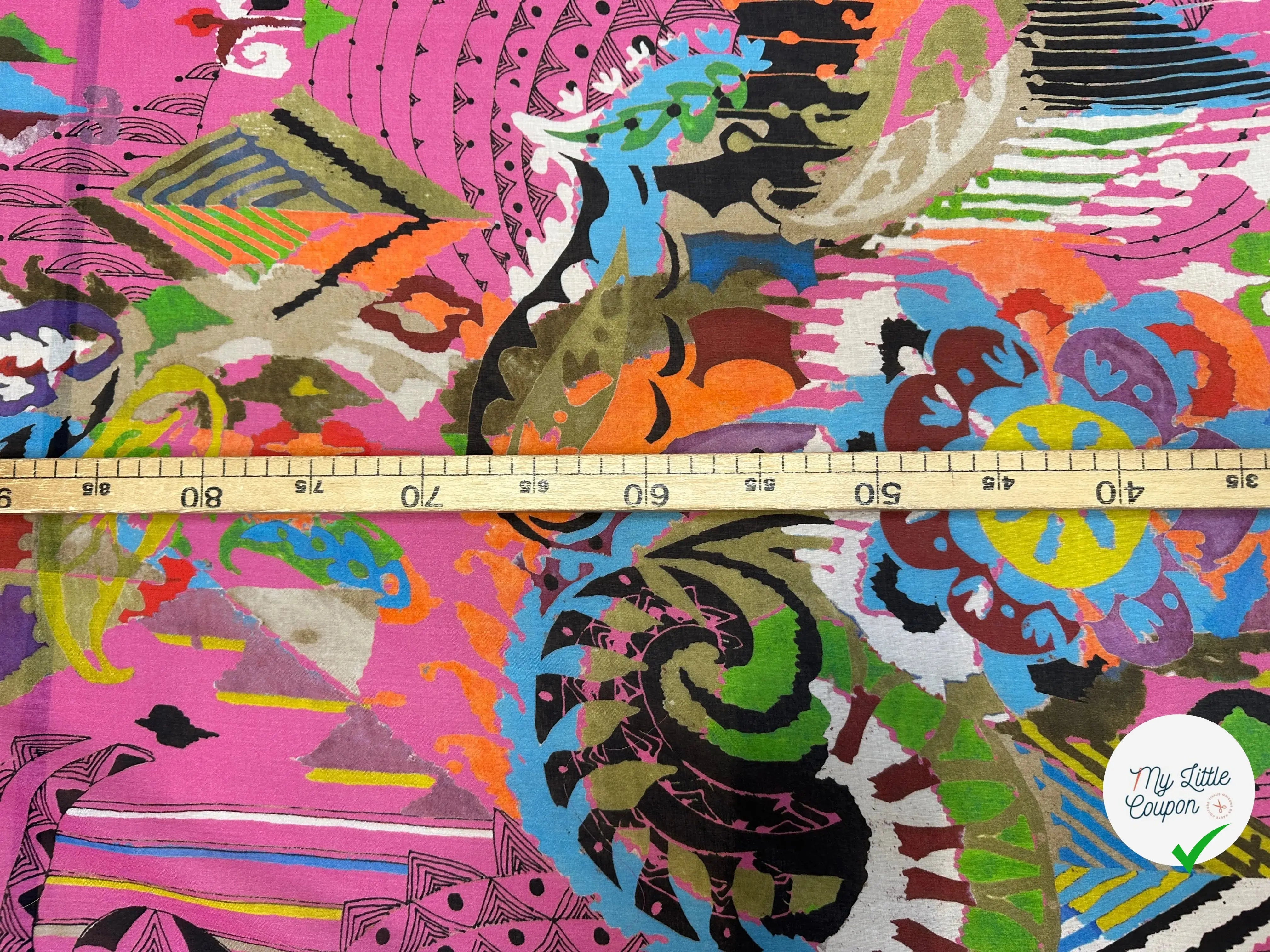 VOILE DE COTON AQUARELLA ROSIE JOYEUX - My Little Coupon