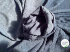 VOILE DE COTON BLEU MARINE PLUMETIS - My Little Coupon