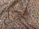 VOILE DE COTON EMERISÉ FOND CRÈME MOTIFS PETITES FLEURS - My Little Coupon