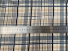 VOILE DE COTON SOIE EMERISE À CARREAUX BLEU ET BLANC - My Little Coupon