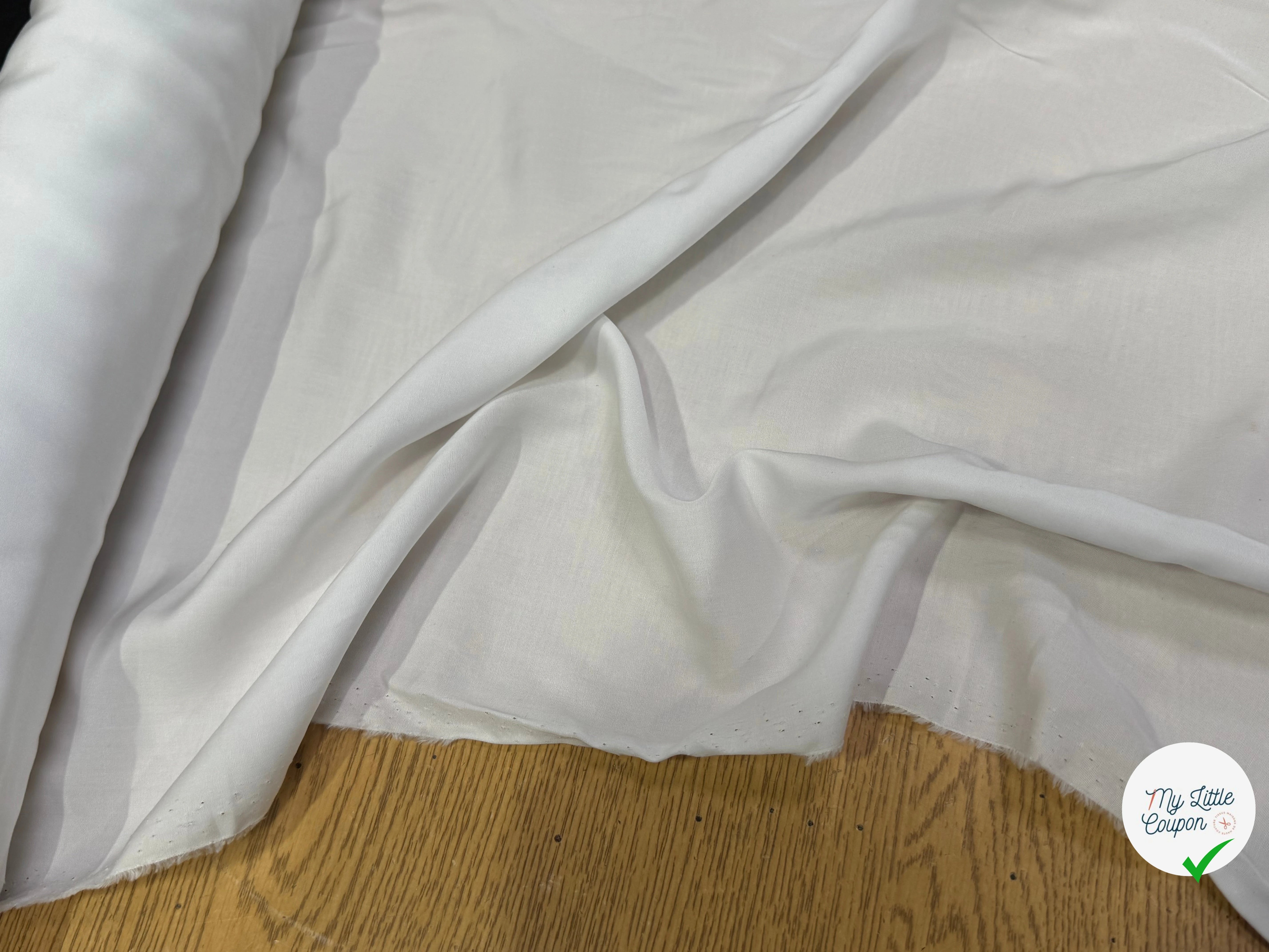(Chute) VOILE DE COTON TOUCHER DOUX BLANC 190 - My Little Coupon