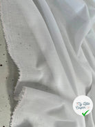 VOILE DE COTON UNI BLANC ELEGANT - My Little Coupon