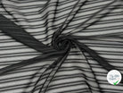 VOILE TRAVAILLÉ DE RAYURES SERTIES NOIR - My Little Coupon - tissu - coudre