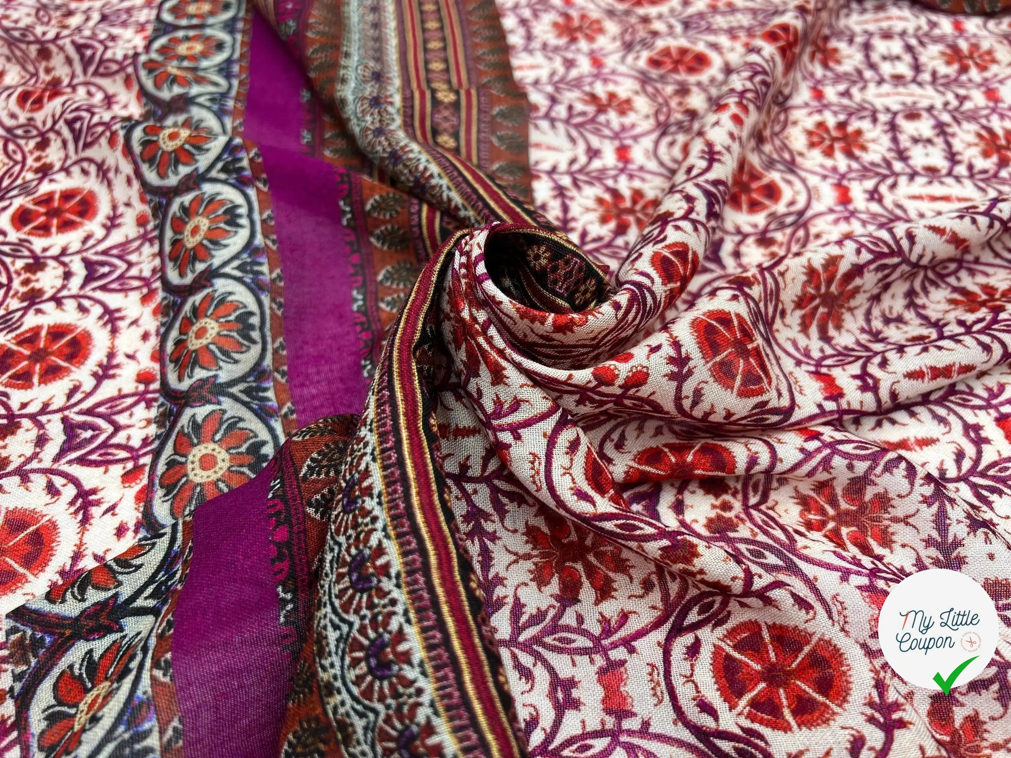 VOILE VISCOSE IMPRIMÉ RADJASTHAN - My Little Coupon - tissu - coudre