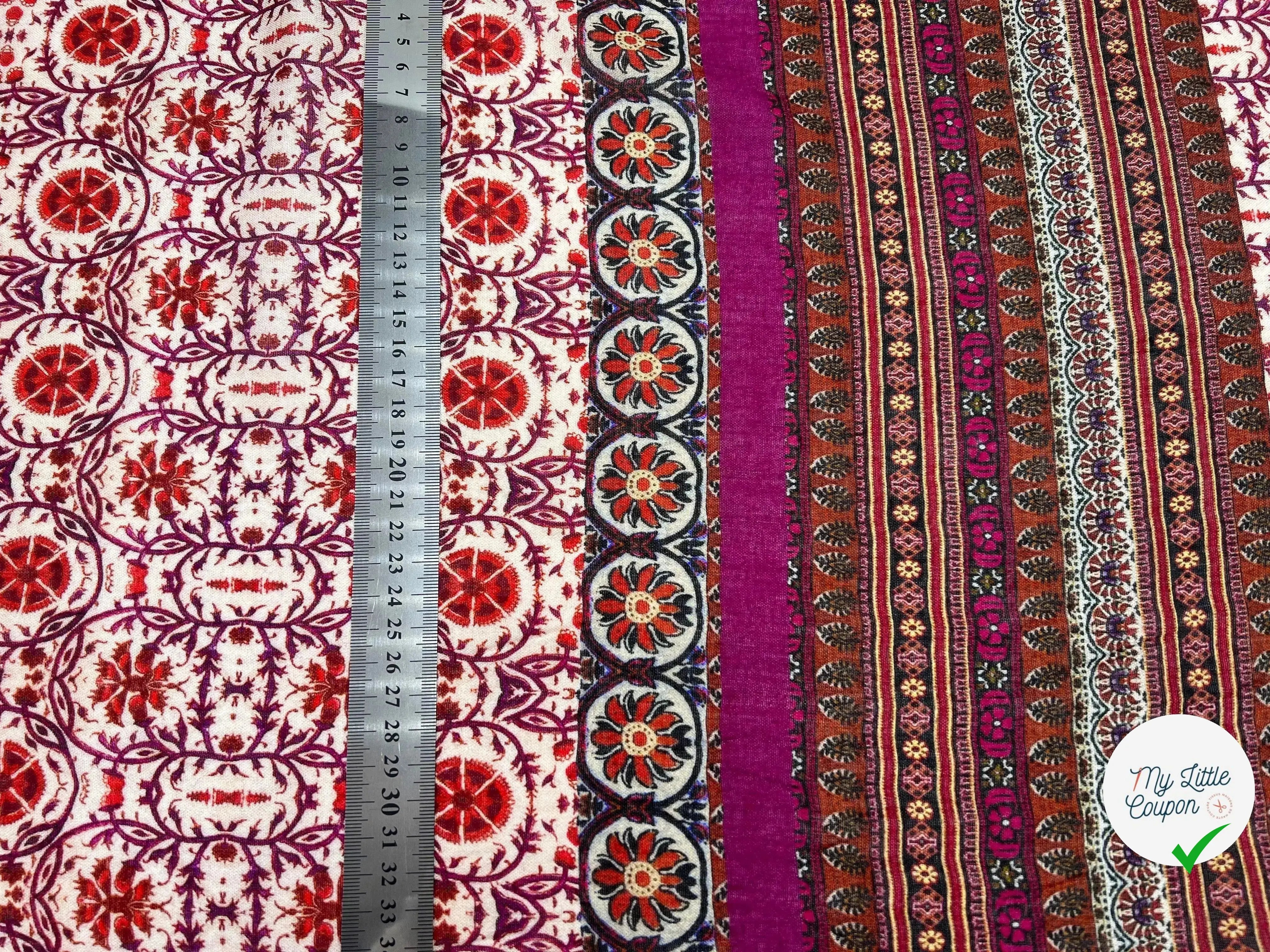 VOILE VISCOSE IMPRIMÉ RADJASTHAN - My Little Coupon - tissu - coudre