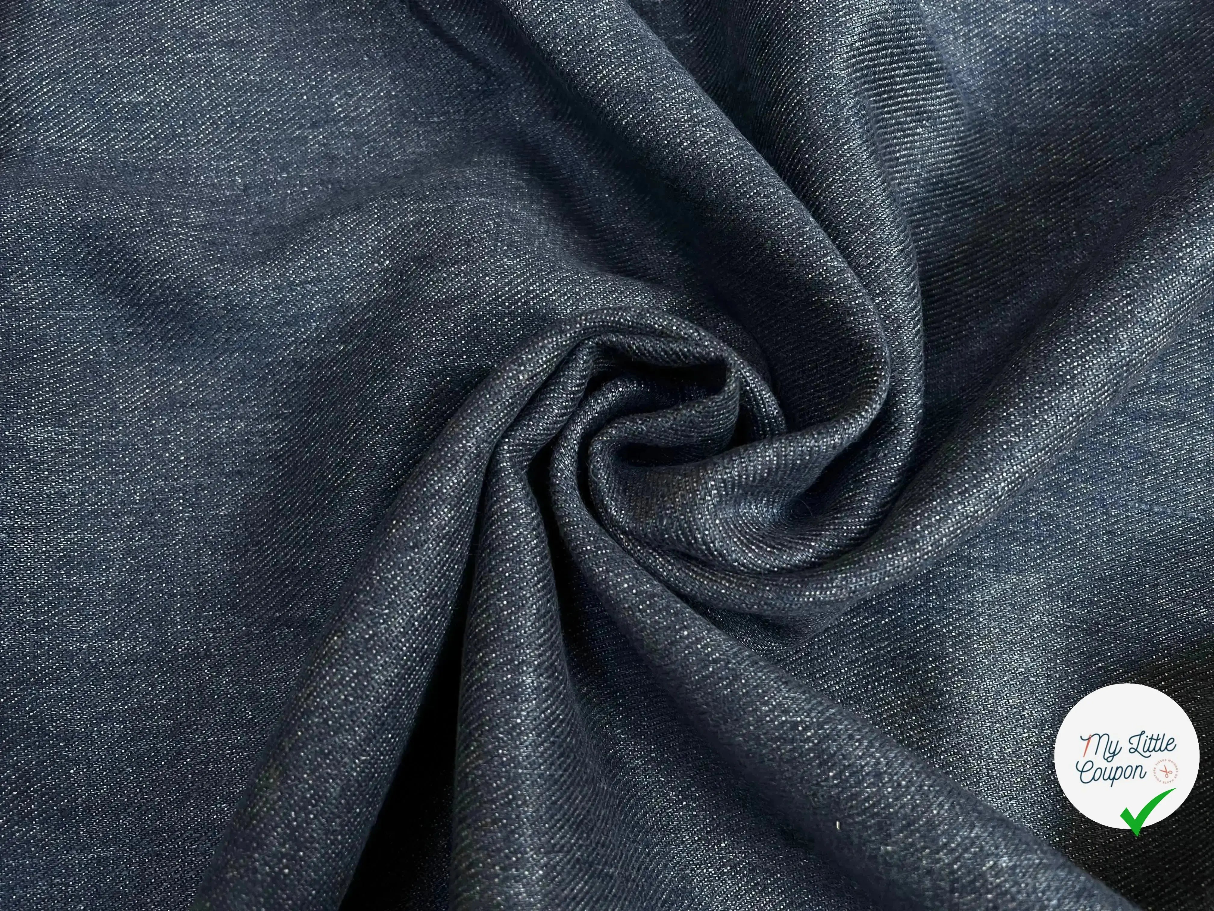 WATERLESS INDIGO LINEN DRILL, Deep Ocean LIN FAÇON JEAN - My Little Coupon