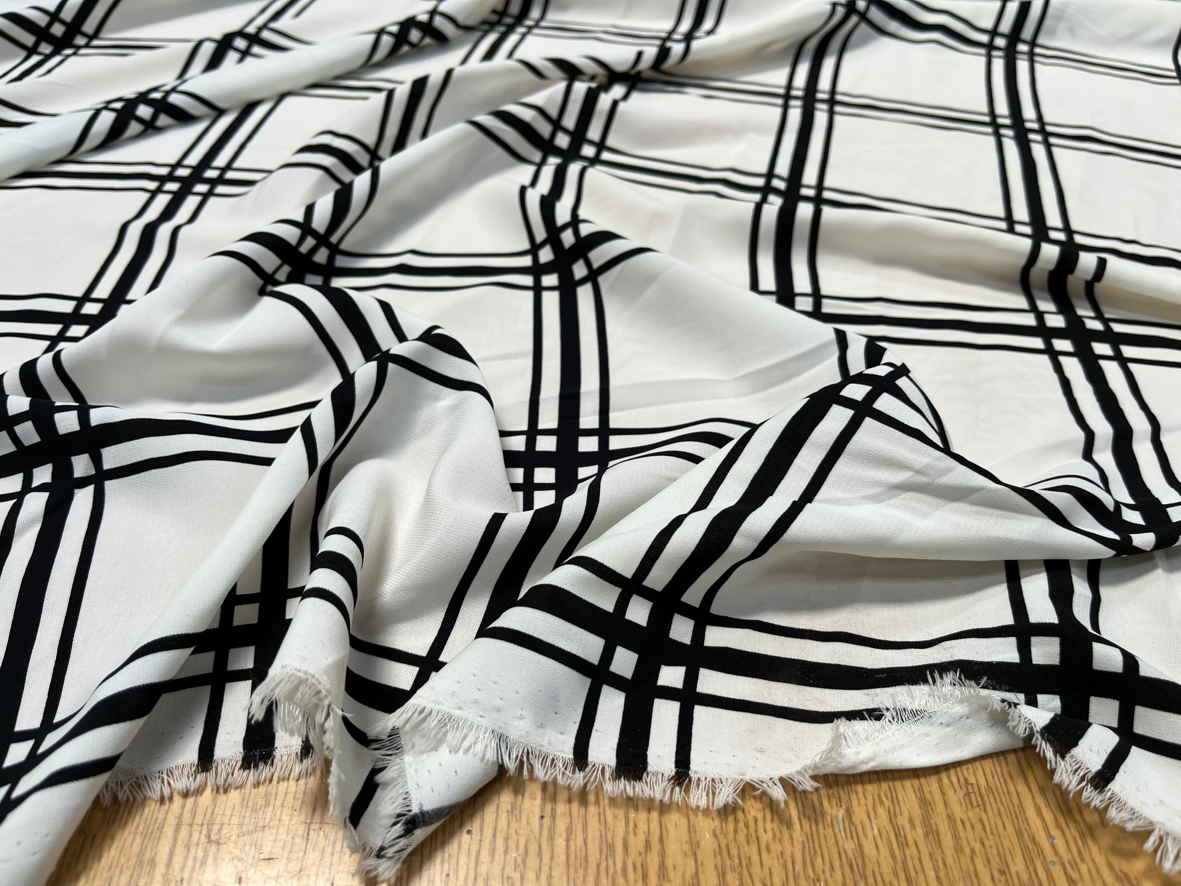 WOOLPEACH BLANC QUADRILLÉ NOIR - My Little Coupon