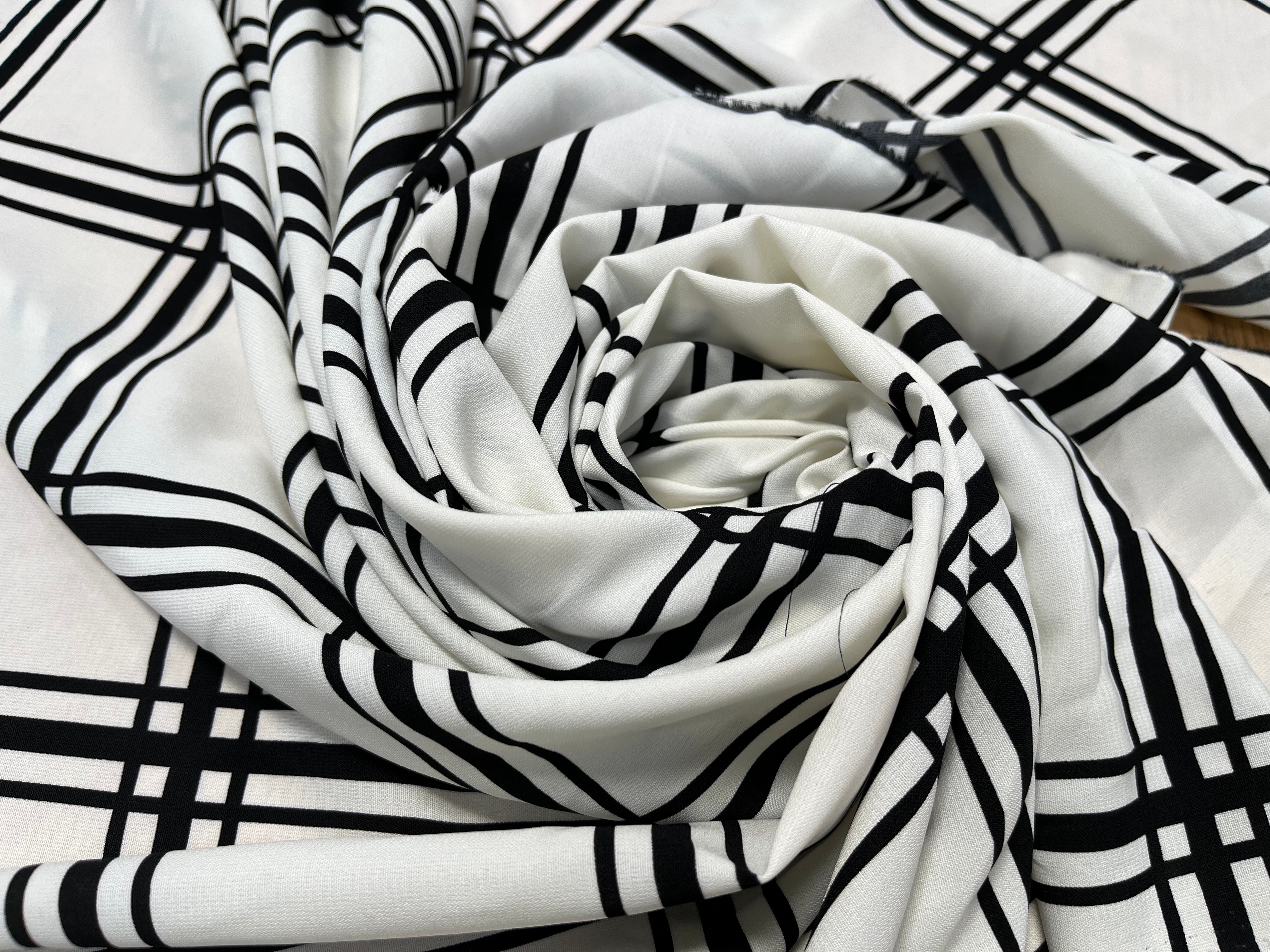 WOOLPEACH BLANC QUADRILLÉ NOIR - My Little Coupon