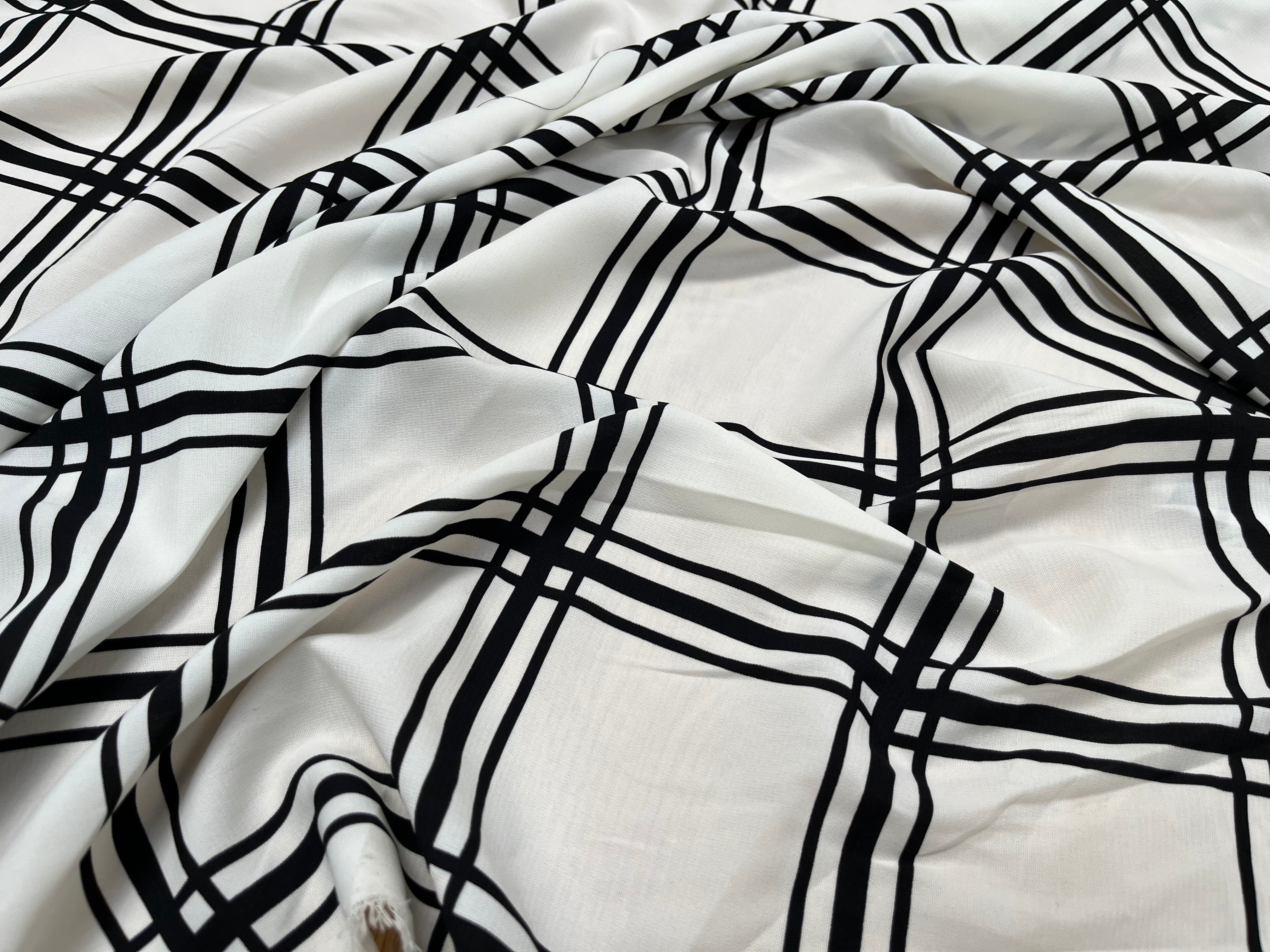 WOOLPEACH BLANC QUADRILLÉ NOIR - My Little Coupon