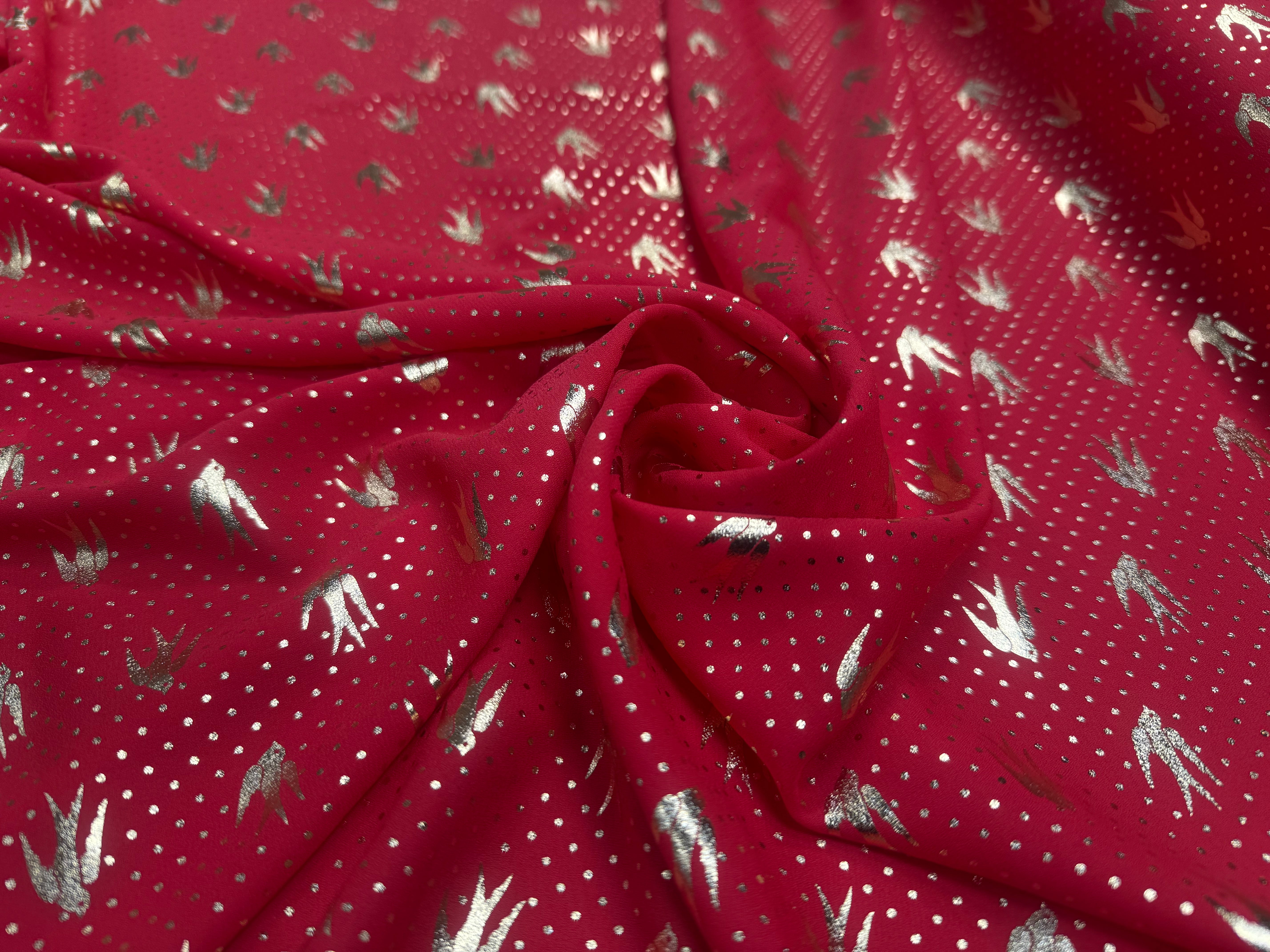 WOOLPEACH FOND ROUGE POIDS OISEAUX DORÉS - My Little Coupon