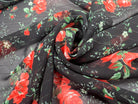 YORYU STRIPE IMPRIMÉ FLEURS FOND NOIR MLC INTERN