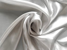 (Chute)SATIN DE SOIE UNI ARGENTE - My Little Coupon