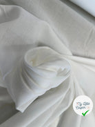 (Chute)VOILE DE COTON UNI BLANC SAINT GALL - My Little Coupon
