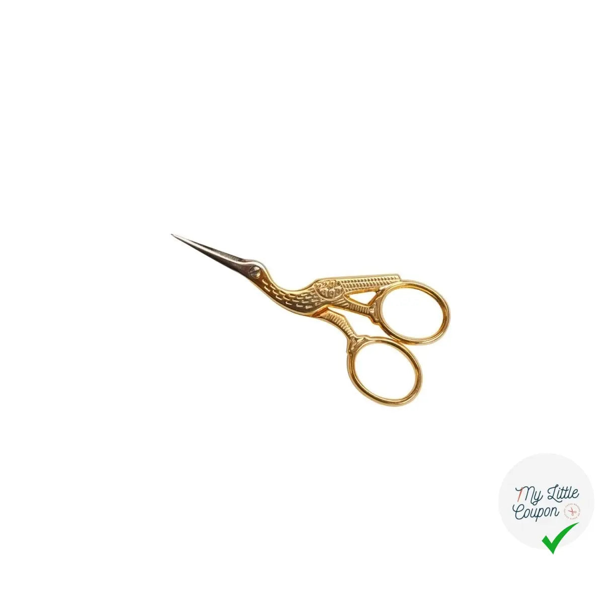 Ciseaux de broderie "Cigogne dorée" - My Little Coupon