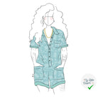 Combinaison/Chemise Courtney - Tailles 34 à 48 - My Little Coupon