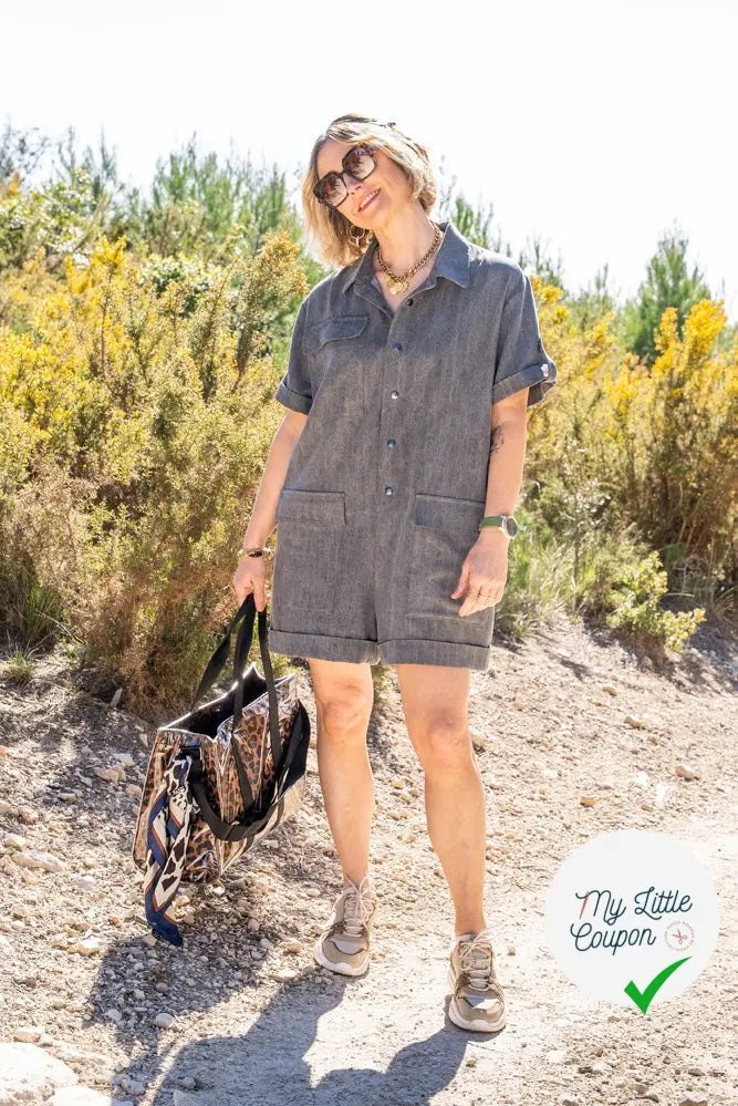 Combinaison/Chemise Courtney - Tailles 34 à 48 - My Little Coupon