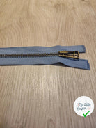 FERMETURE RIRI METAL SÉPARABLE 90CM BLEU - My Little Coupon