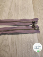 FERMETURE RIRI METAL NON SÉPARABLE DOUBLE CHEMINS 90CM VIOLET LAVANDE - My Little Coupon