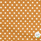 Cretonne de coton à pois marron - My Little Coupon