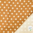 Cretonne de coton à pois marron - My Little Coupon