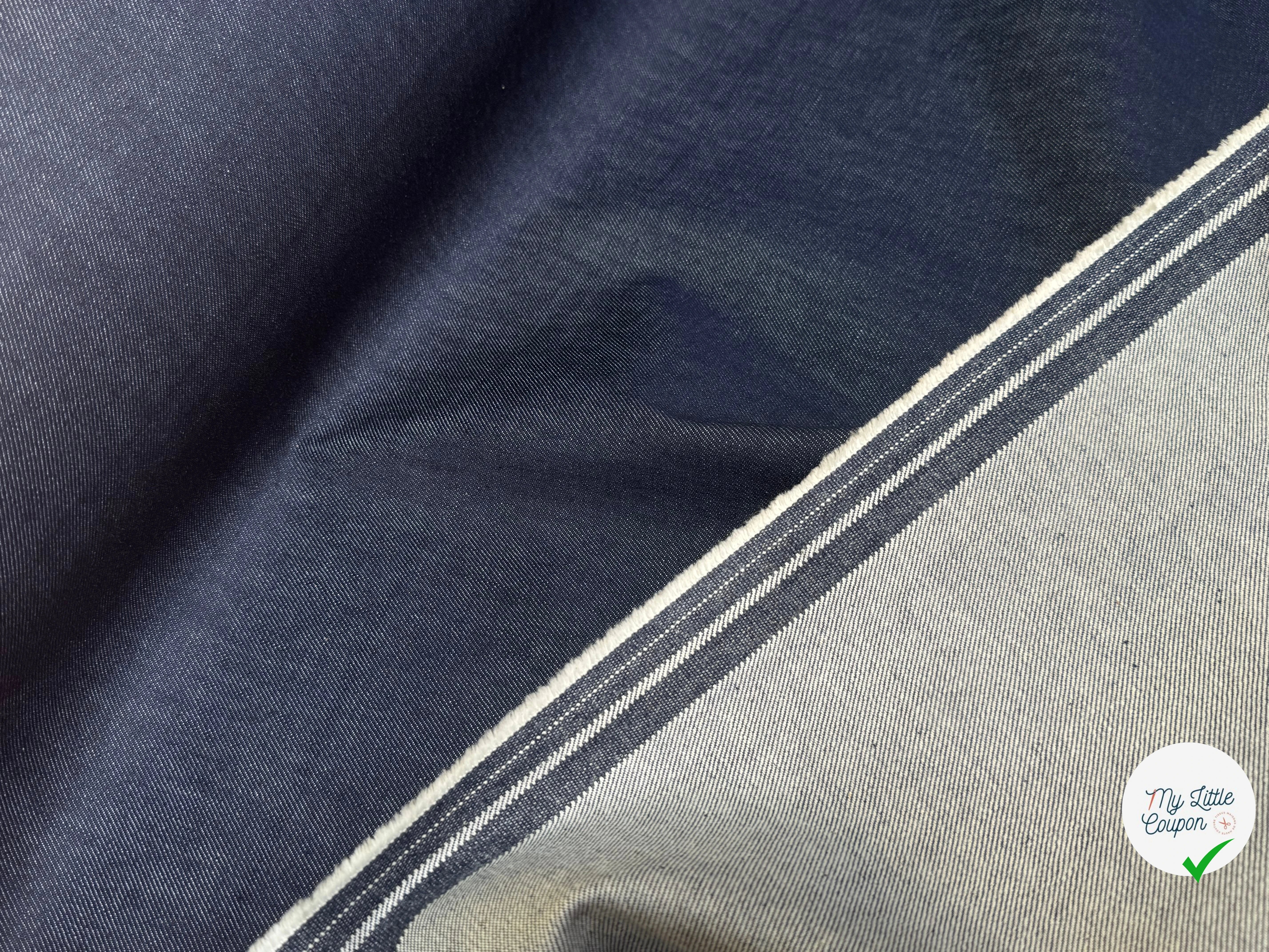 DENIM 97% COTON STRETCH MARINE/SIOUX 730 - My Little Coupon