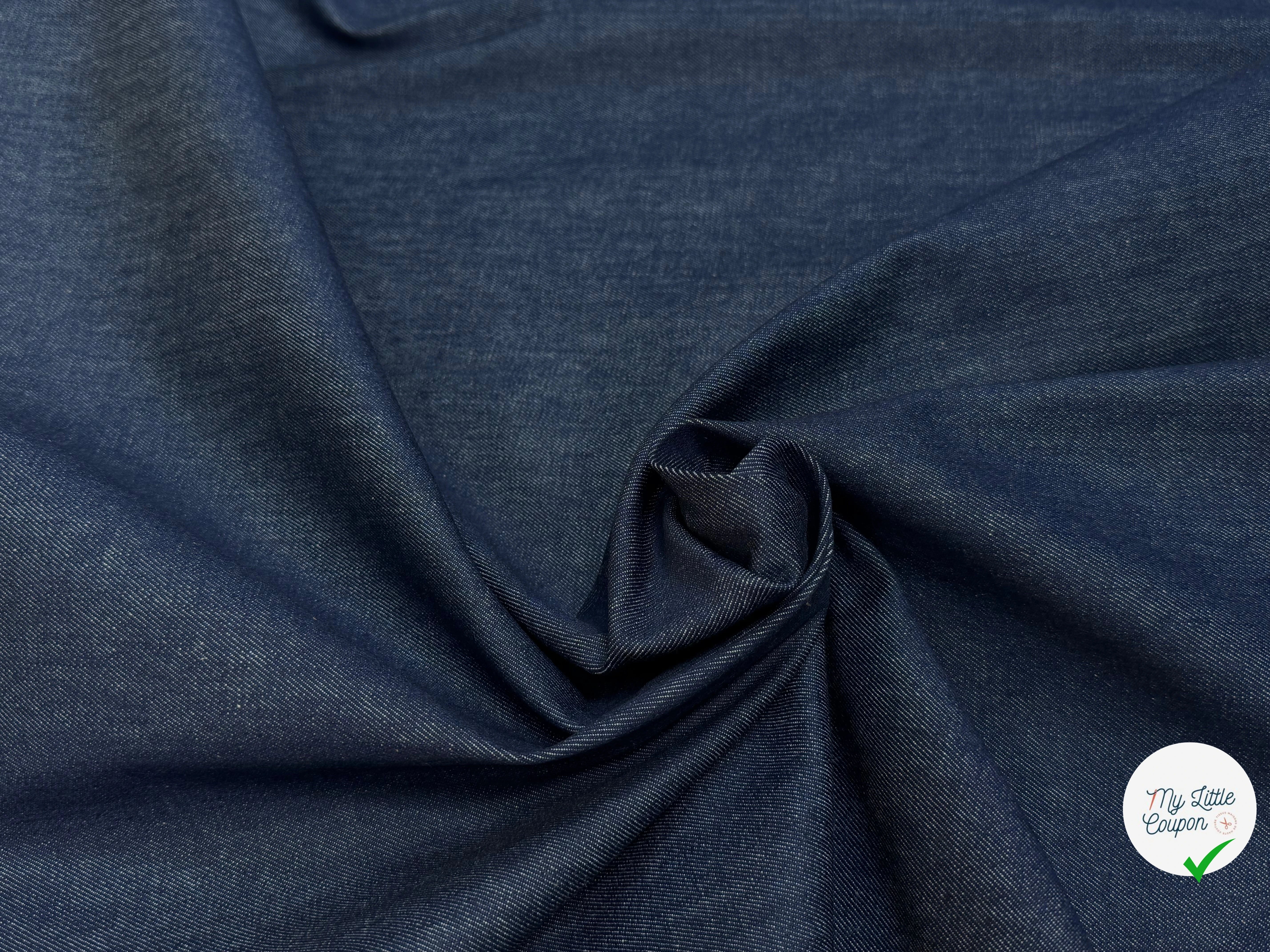 DENIM 97% COTON STRETCH MARINE/SIOUX - My Little Coupon
