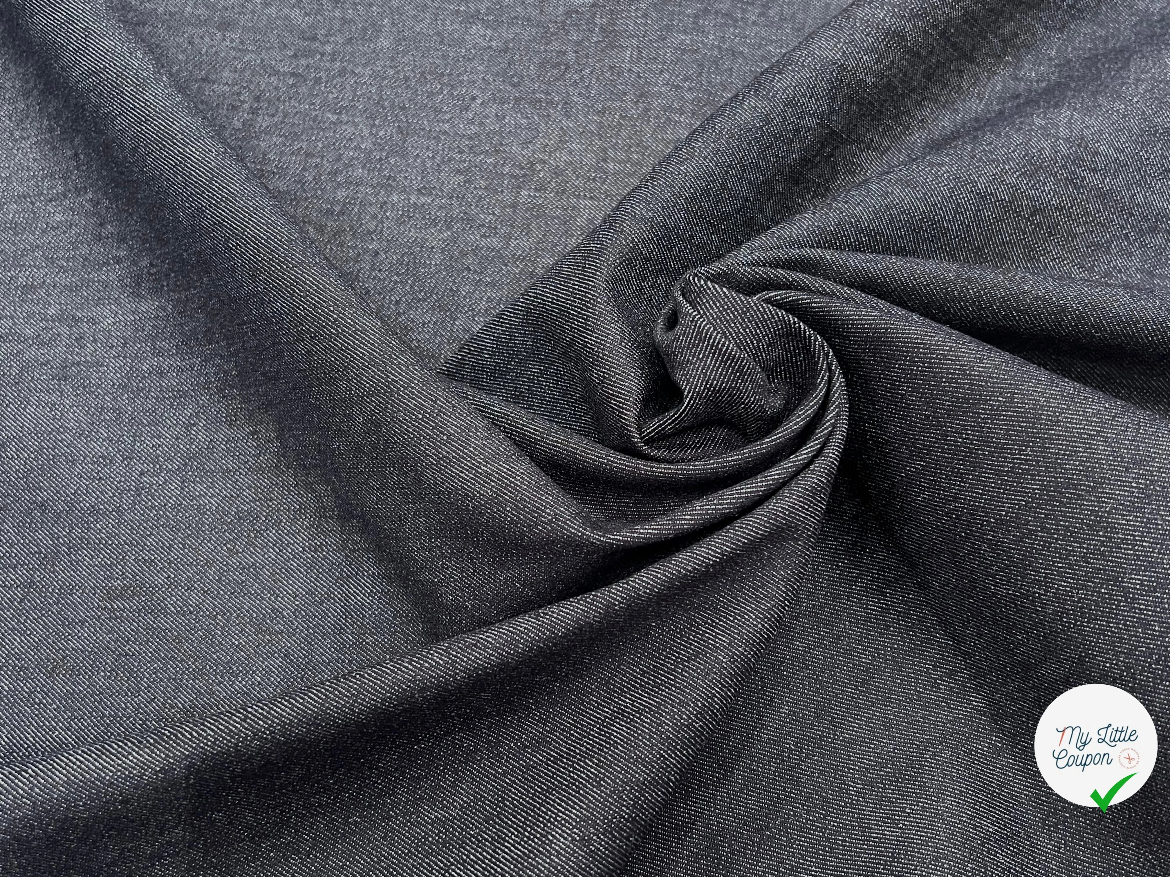 DENIM BLEU ARDOISE 97% COTON - My Little Coupon