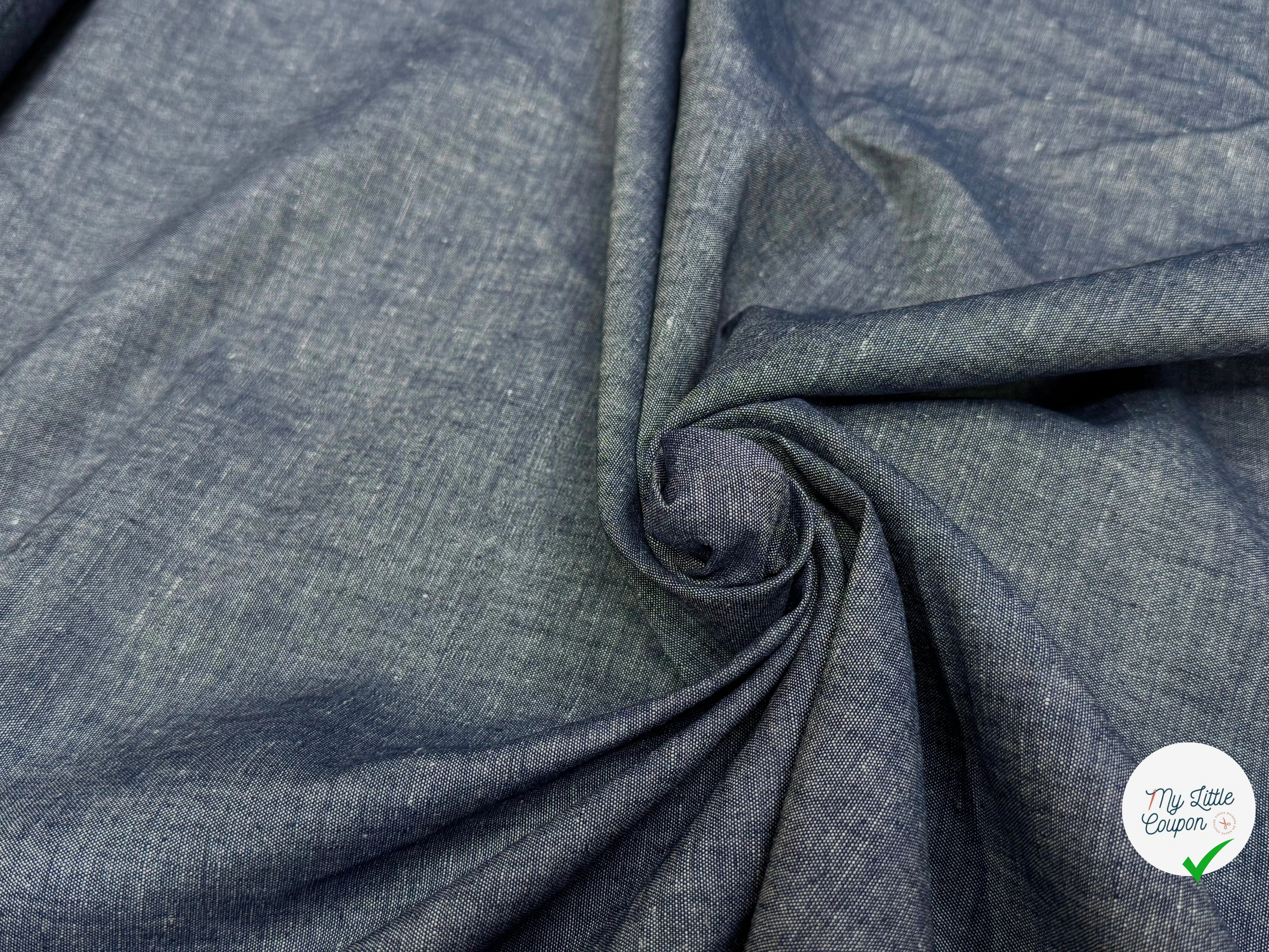 DENIM BLEU GRIS 100% COTON - My Little Coupon