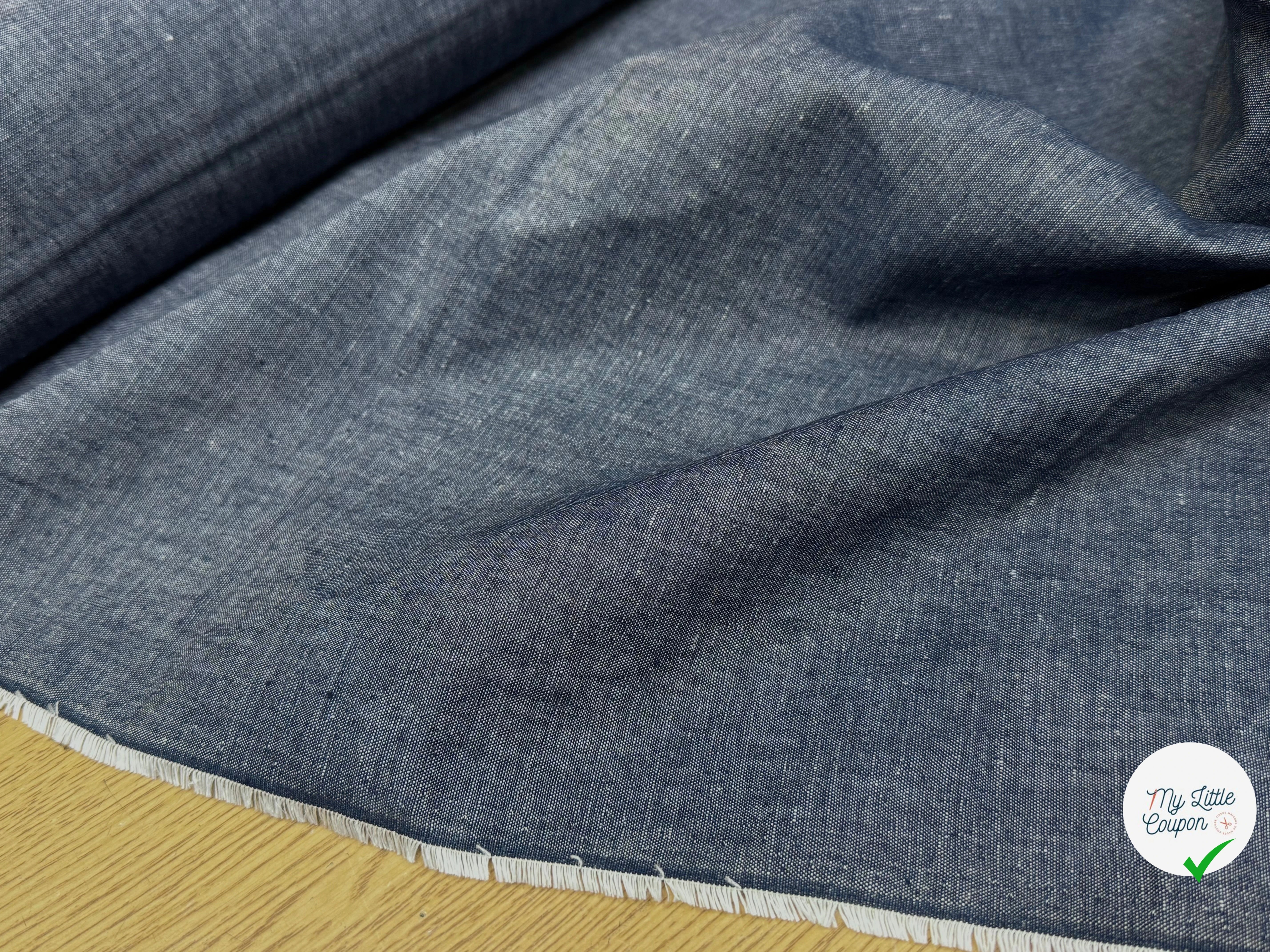 DENIM BLEU GRIS 100% COTON - My Little Coupon