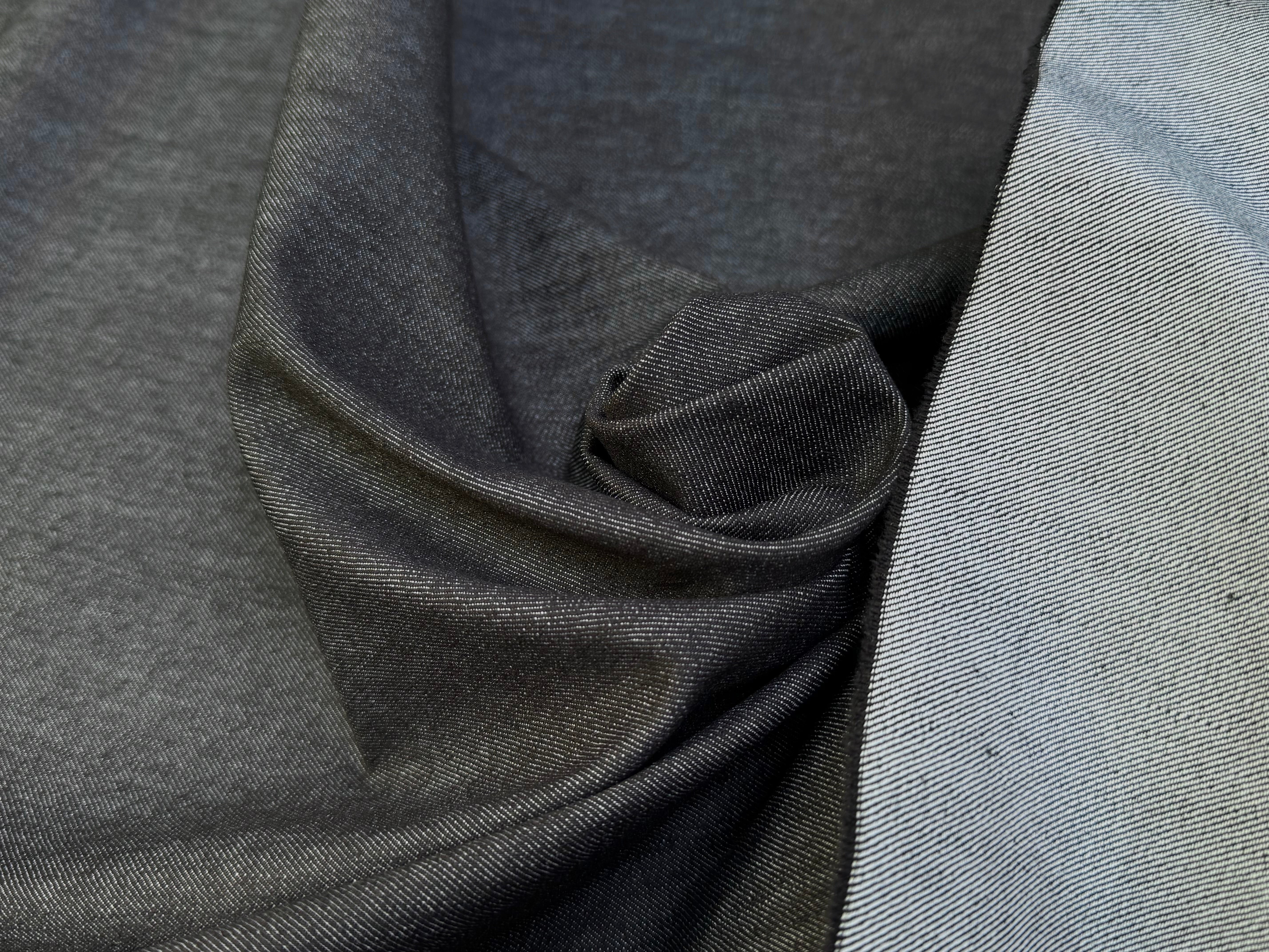 DENIM COTON NOIR ANTHRACITE LÉGÈREMENT STRETCH 78% COTON - My Little Coupon