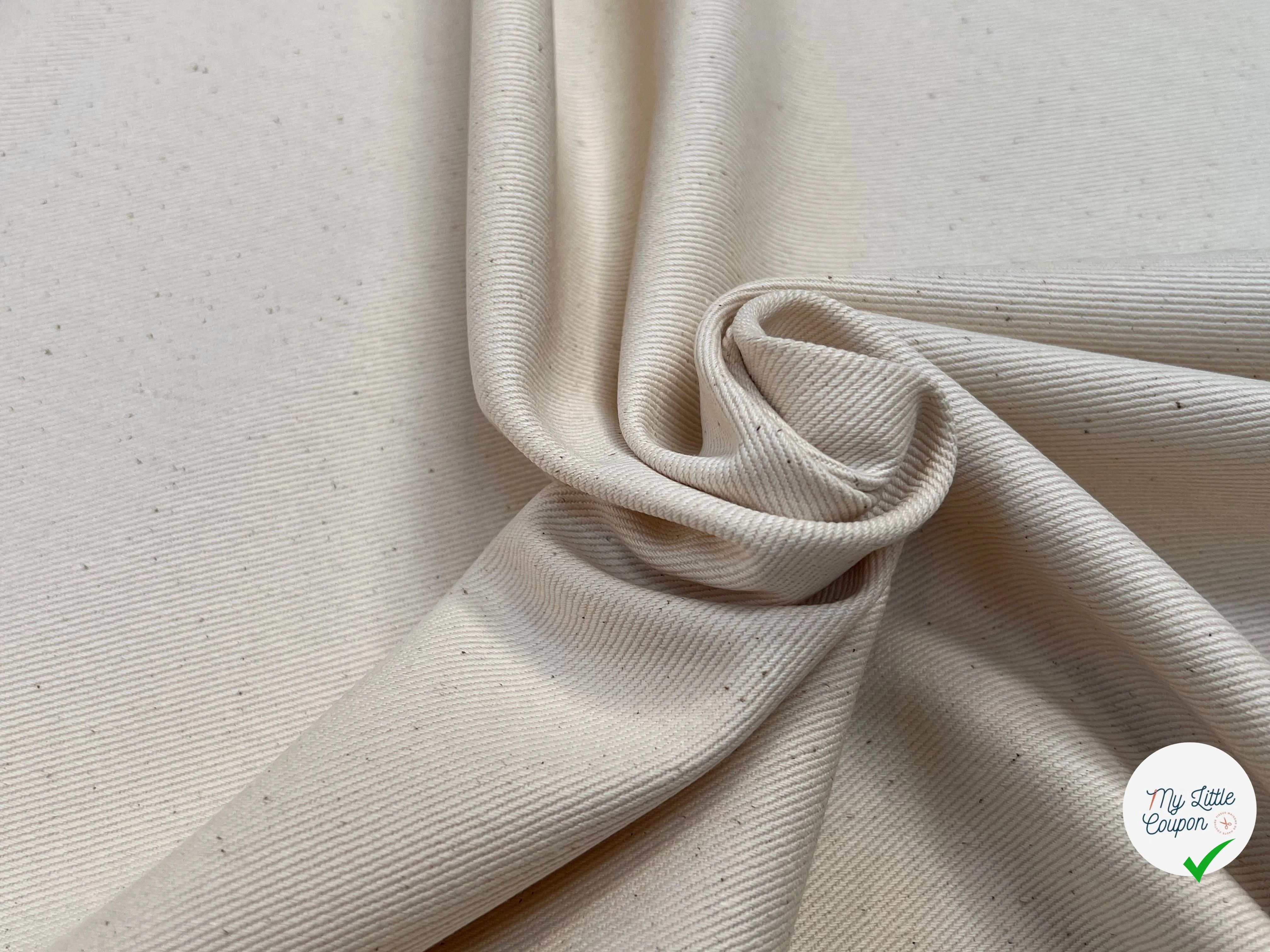 DENIM PRESTIGE SANMERO  BEIGE CLAIR 100% COTON - My Little Coupon