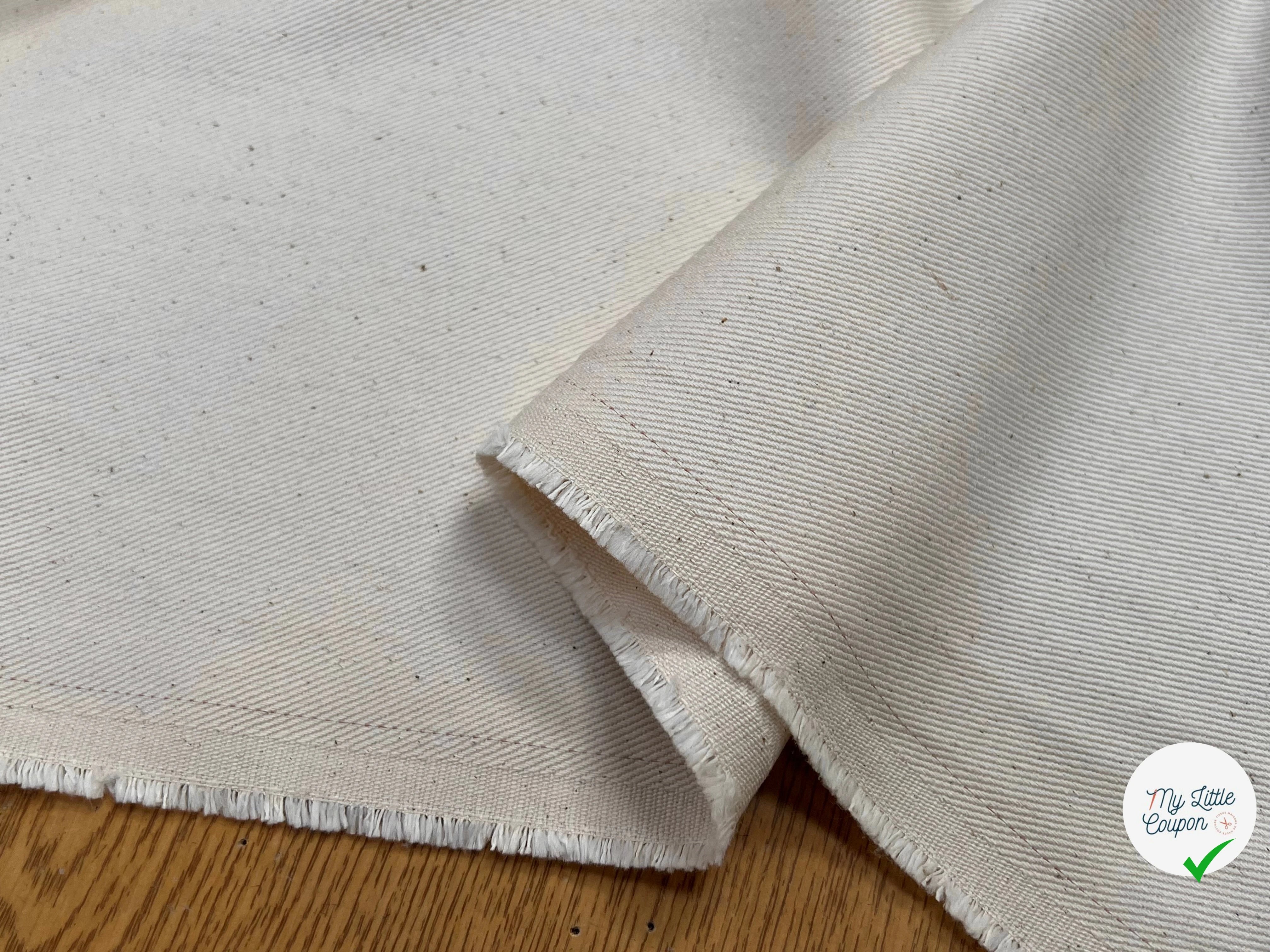 DENIM PRESTIGE SANMERO  BEIGE CLAIR 100% COTON - My Little Coupon