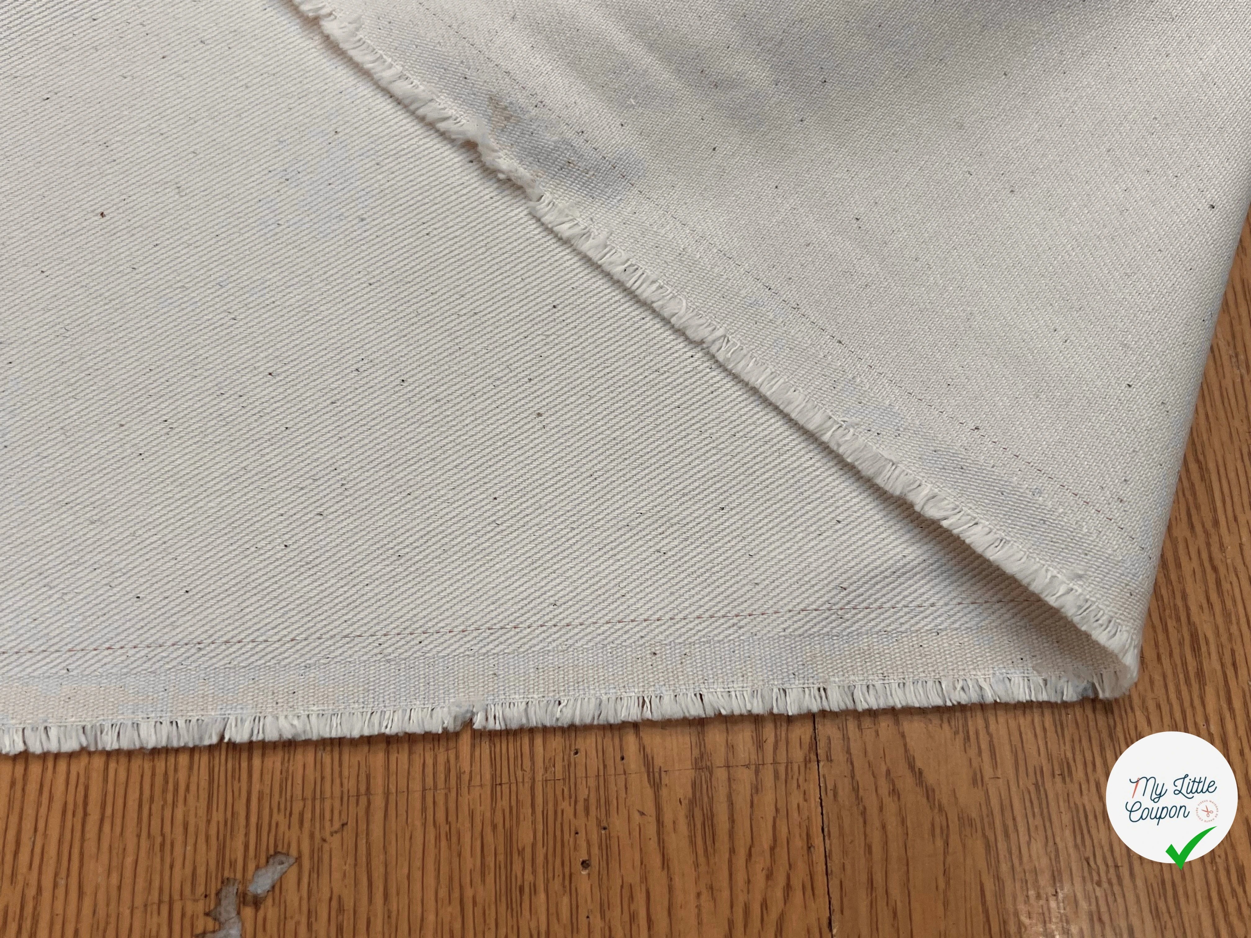 DENIM PRESTIGE SANMERO  BEIGE CLAIR 100% COTON - My Little Coupon