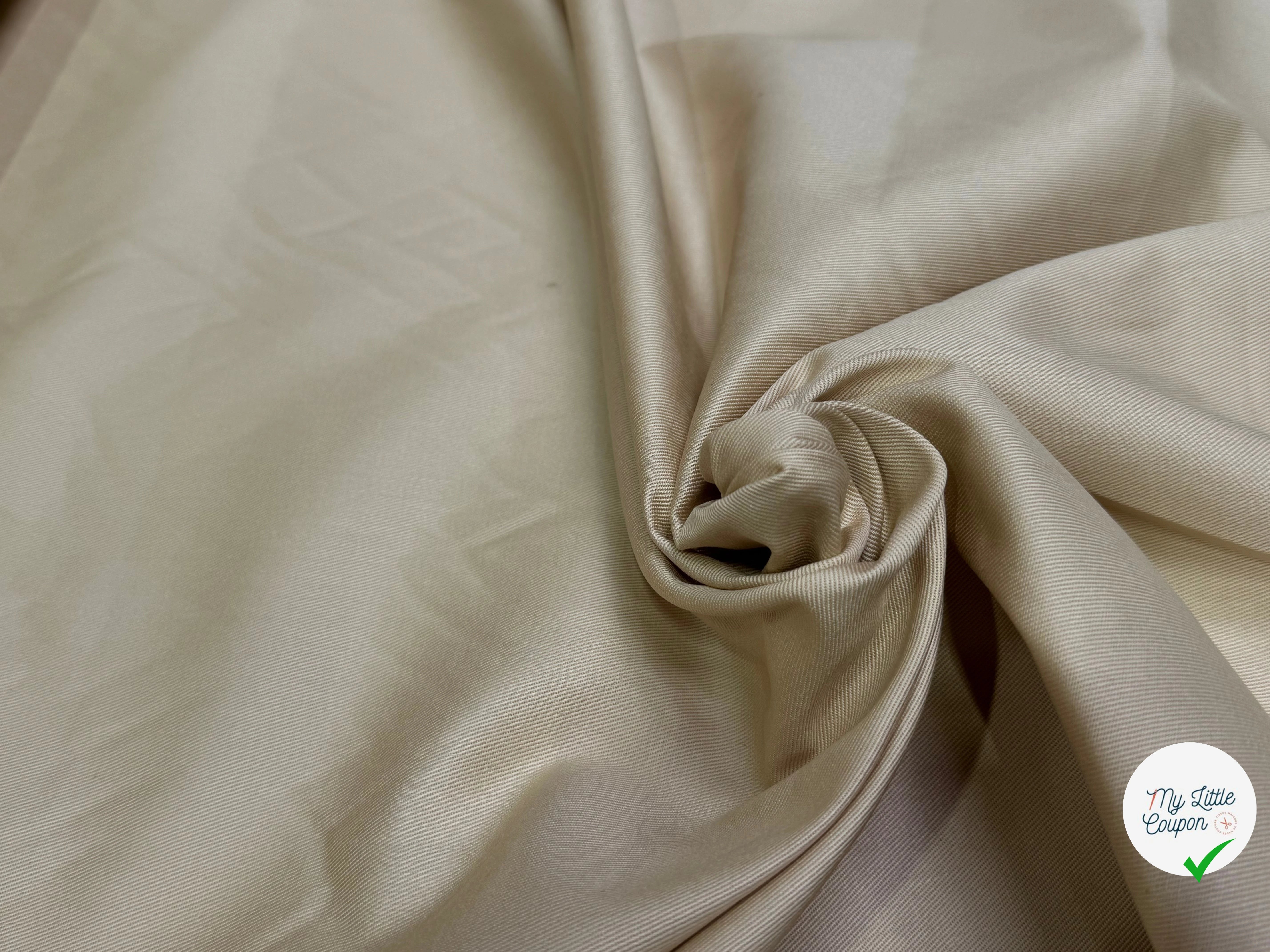 DENIM SERGÉ CHIC BEIGE PAILLE - My Little Coupon