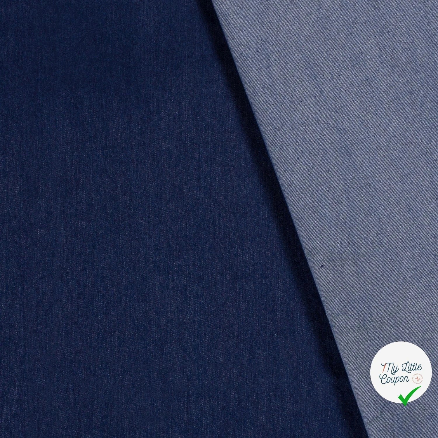DENIM STRETCH PRÉ-LAVÉ INDIGO 70% COTON - My Little Coupon