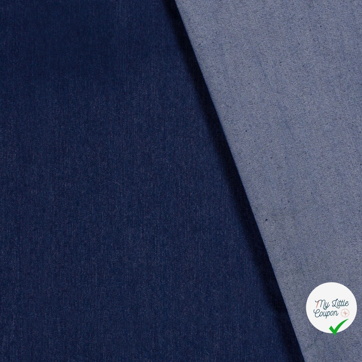DENIM STRETCH PRÉ-LAVÉ INDIGO 70% COTON - My Little Coupon